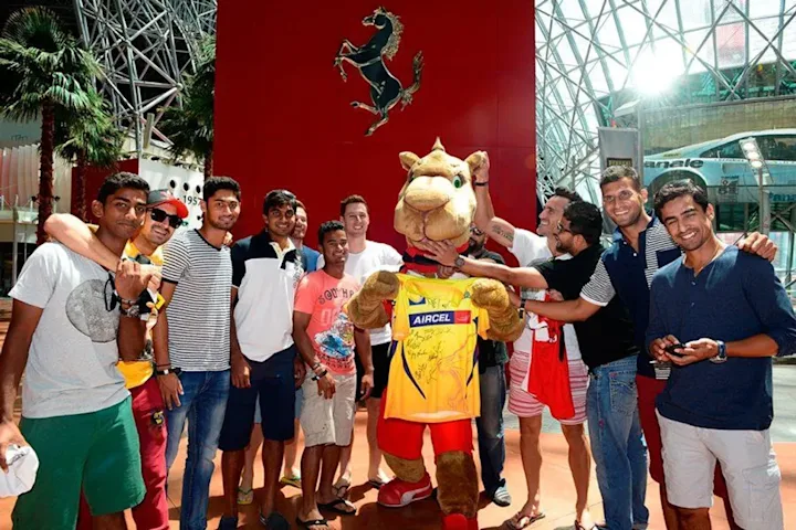 The Super Kings' day out at Ferrari World