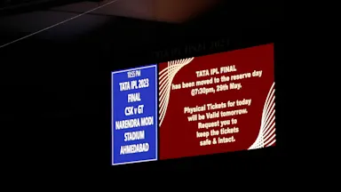 TATA IPL Final rescheduled to Monday, May 29th at 7:30PM IST