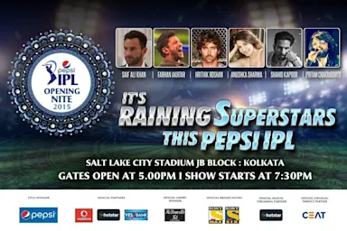 Glitzy Opening Nite planned for Pepsi IPL 2015 season