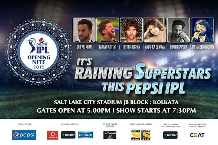 Glitzy Opening Nite planned for Pepsi IPL 2015 season